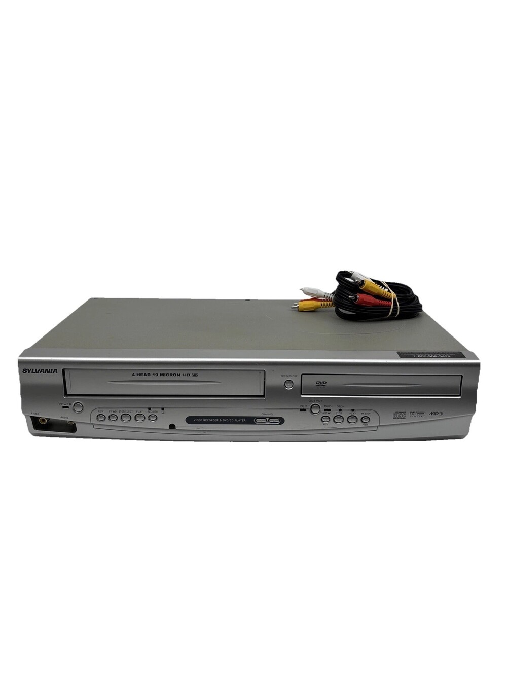 Sylvania DVC845E VCR-DVD Player 4 Head 19 Micron Video Cassette Recorder Tested